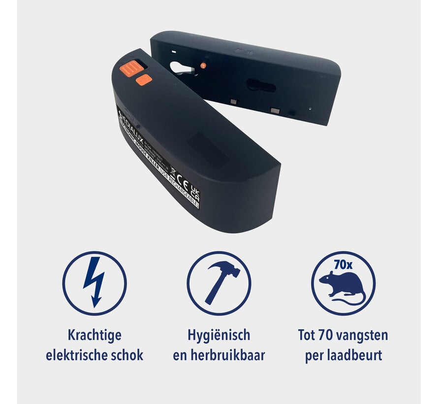 Edialux Electronic Mouse Killer USB Oplaadbaar – Elektronische Muizenval