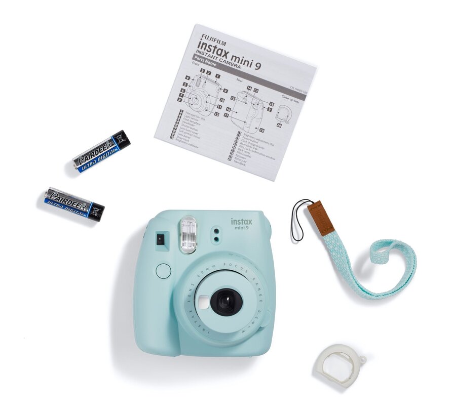 Fujifilm Instax Mini 9 Ice Blue – Instantcamera met Selfiespiegel