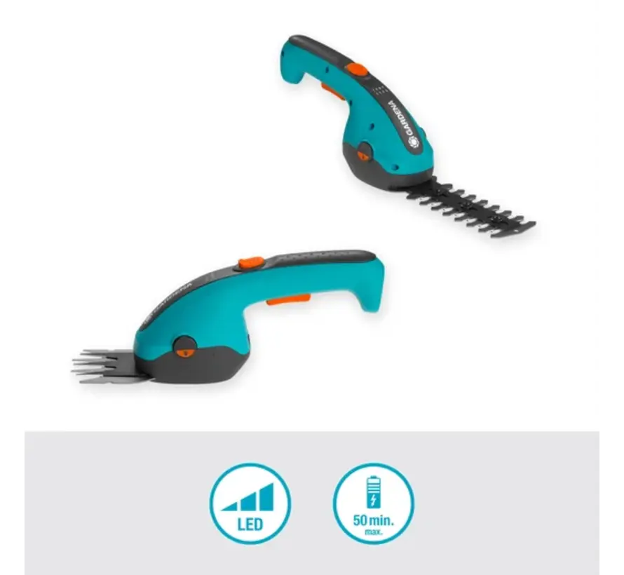 GARDENA ClassicCut Li Accu Gras- en Buxusschaar Set – 3,6V