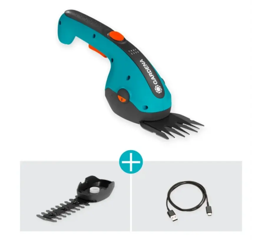 GARDENA ClassicCut Li Accu Gras- en Buxusschaar Set – 3,6V