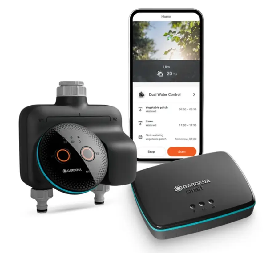 GARDENA smart Dual Water Control Set – Twee Uitgangen