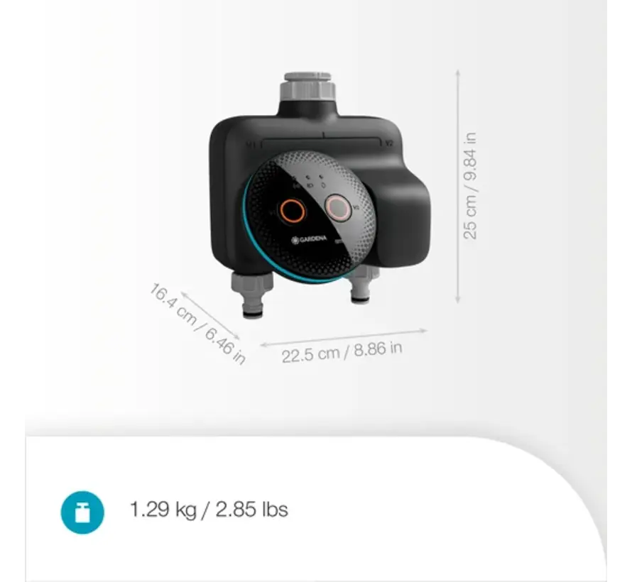GARDENA smart Dual Water Control Set – Twee Uitgangen