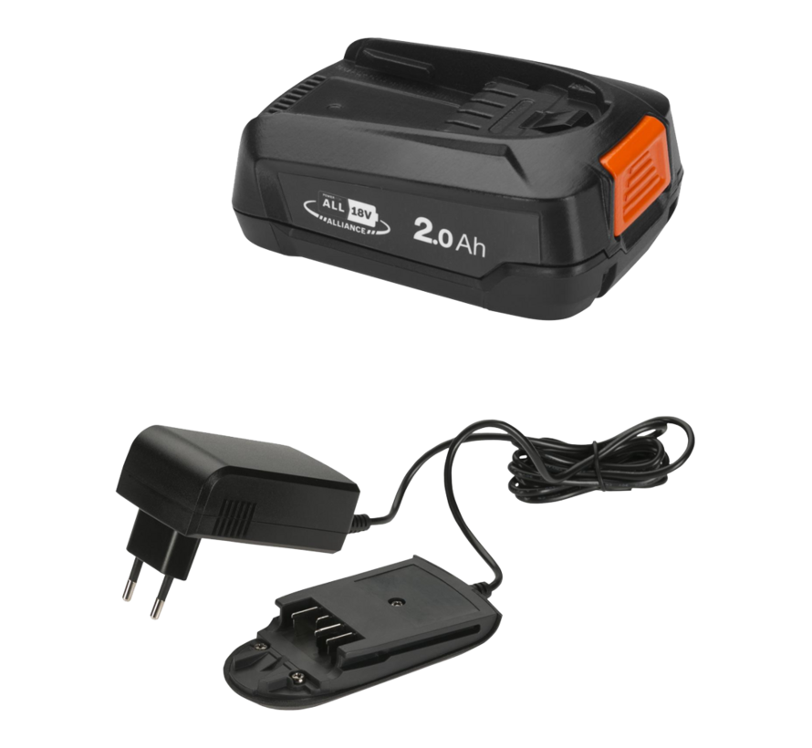 GARDENA P4A Starter Kit 18V/2,0Ah – PBA Accu + AL 1810 CV