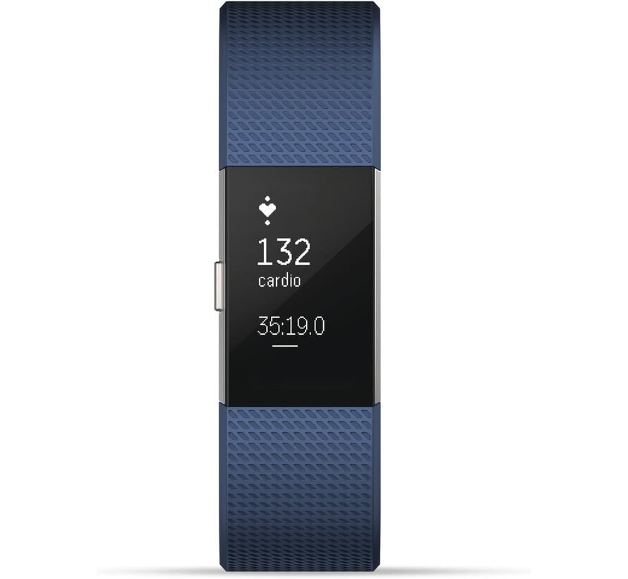 Fitbit Charge 2 Blue/Silver Large – Activiteitstracker