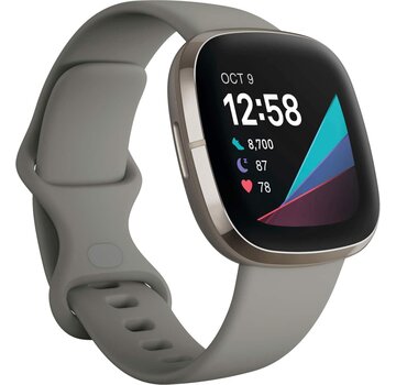 Fitbit Sense Sage Grey/Silver – Gezondheids-smartwatch