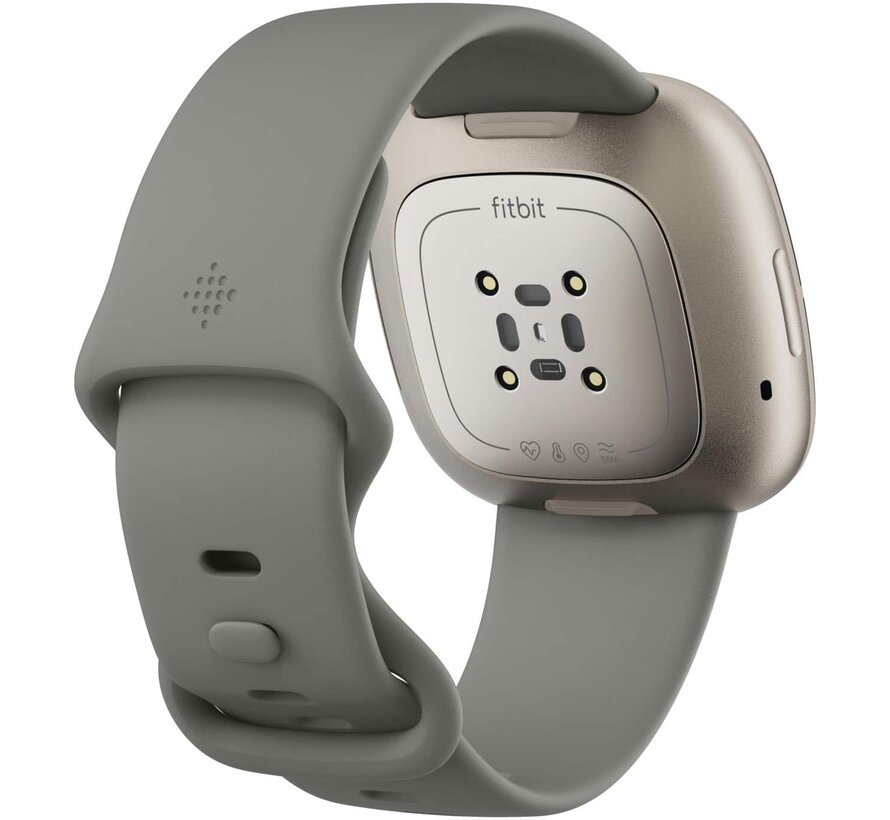 Fitbit Sense Sage Grey/Silver – Gezondheids-smartwatch