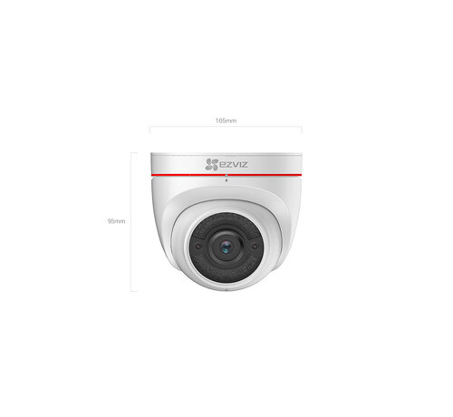 EZVIZ C4W – 1080p outdoor Wi-Fi turretcamera met actieve afschrikking