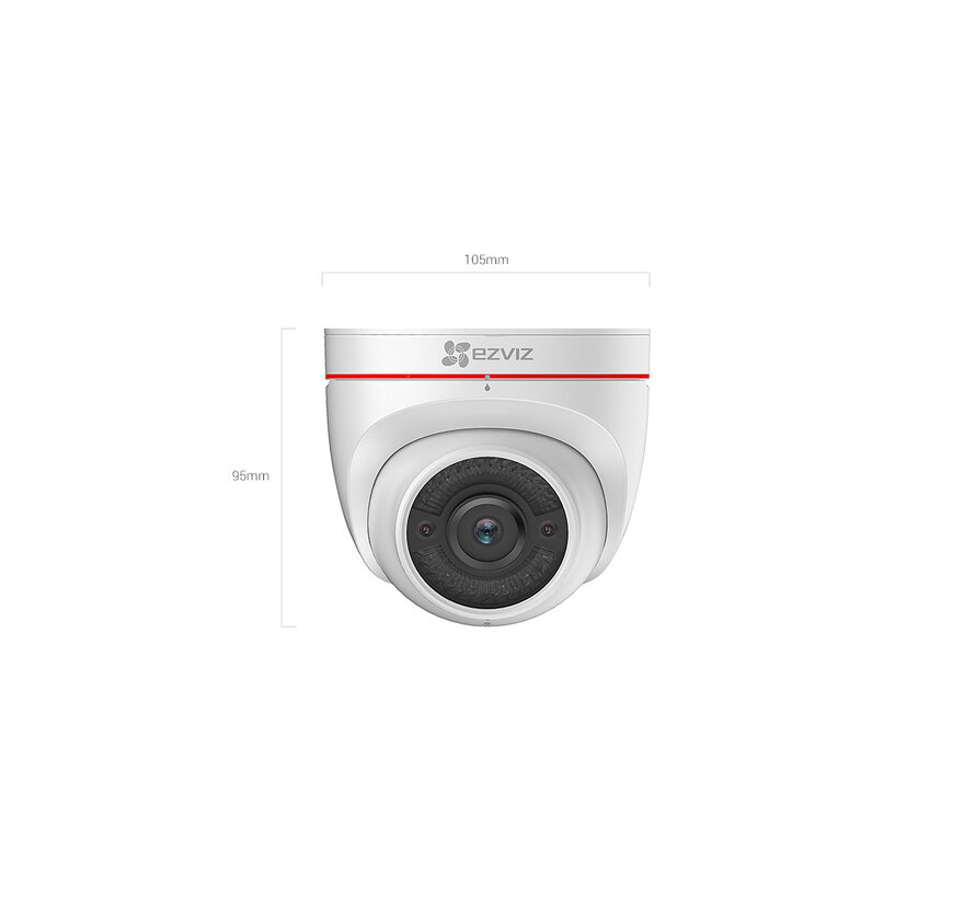 EZVIZ C4W – 1080p outdoor Wi-Fi turretcamera met actieve afschrikking