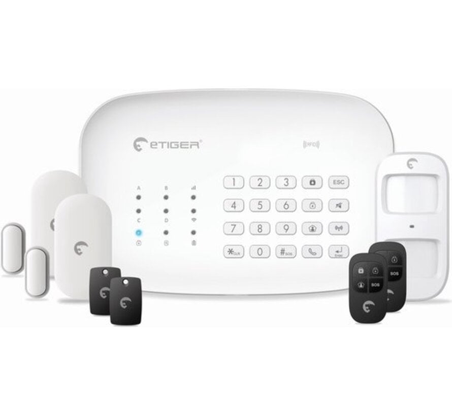 eTiger S5 SIM Wi-Fi Secual – draadloos GSM/Wi-Fi alarmsysteem