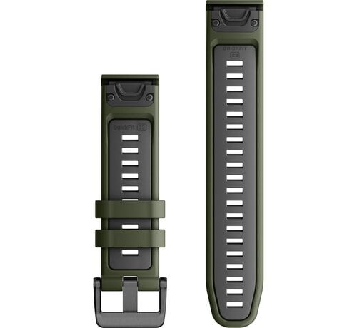 Garmin QuickFit 22 mm Siliconen Horlogeband Moss/Graphite
