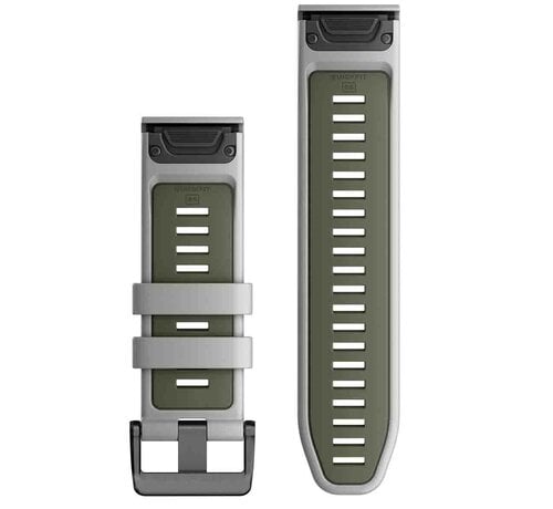 Garmin QuickFit 26 mm Siliconen Horlogeband Fog Gray/Moss