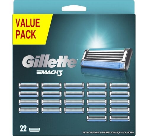Gillette Mach3 Navulmesjes – 22 Stuks
