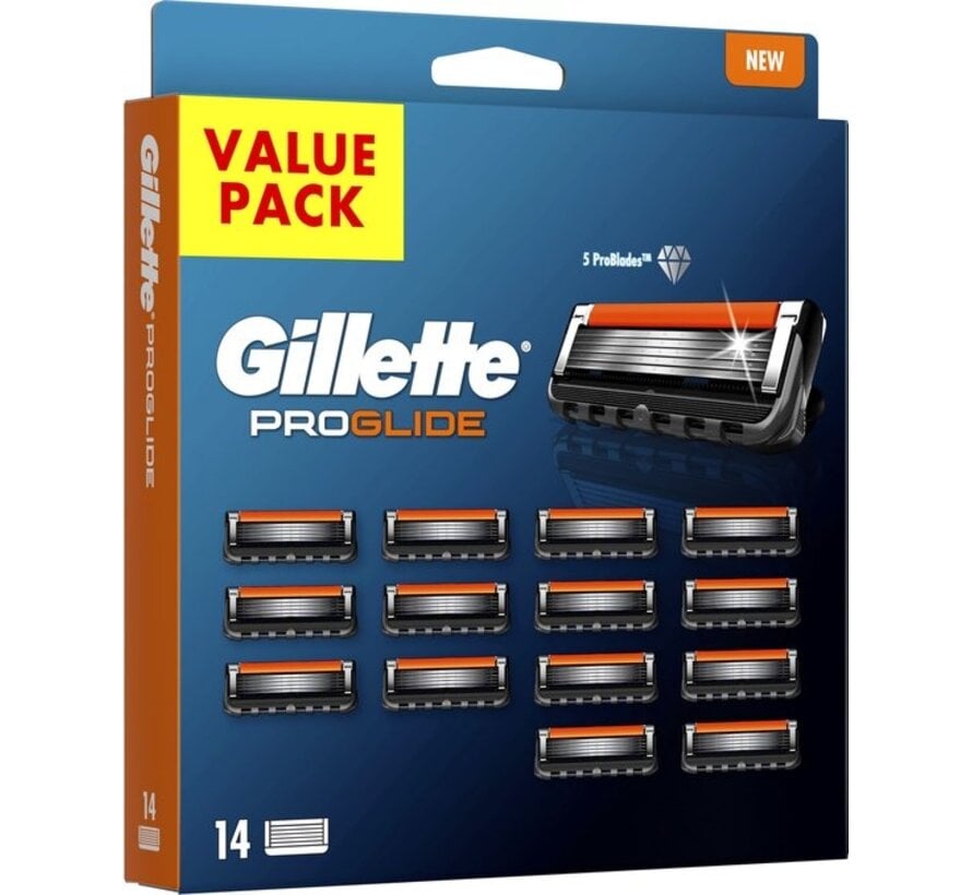 Gillette ProGlide Navulmesjes – 14 Stuks