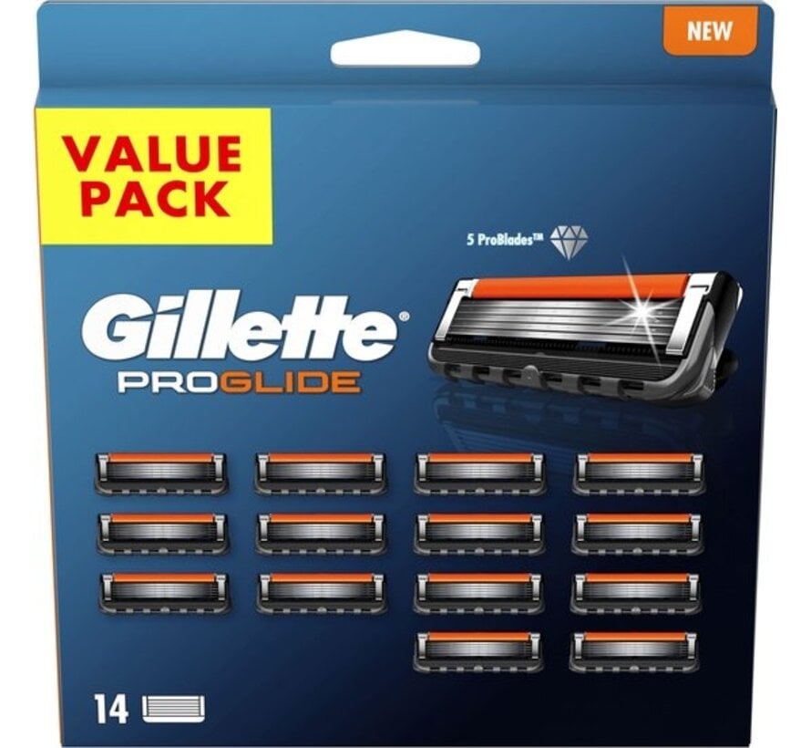 Gillette ProGlide Navulmesjes – 14 Stuks