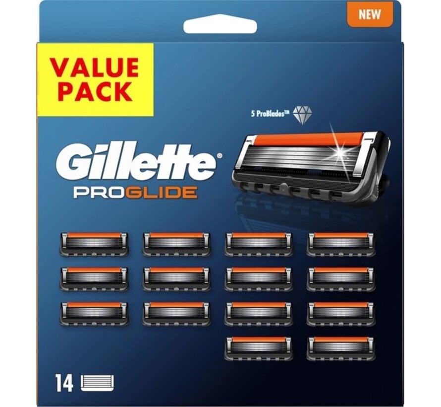 Gillette ProGlide Navulmesjes – 14 Stuks
