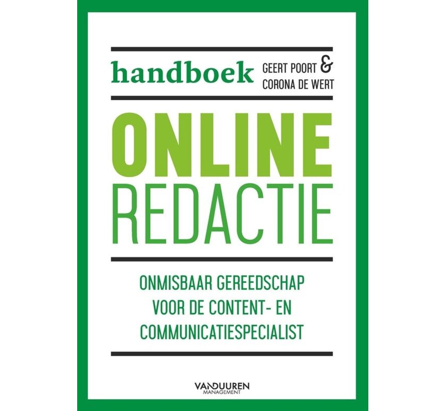 Handboek Online Redactie – Geert Poort & Corona van der Wert