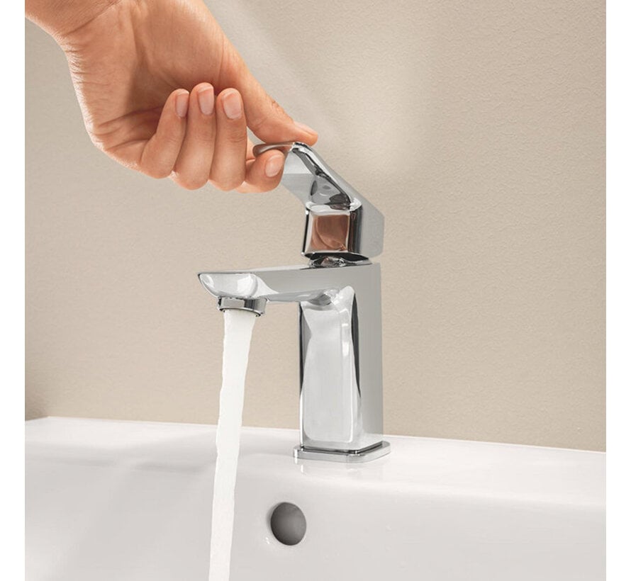 GROHE Dice wastafelkraan S-Size chroom met push-open waste 1018570000