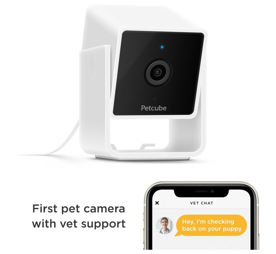 Petcube Cam huisdiercamera 1080p met nachtzicht en tweerichtingsaudio