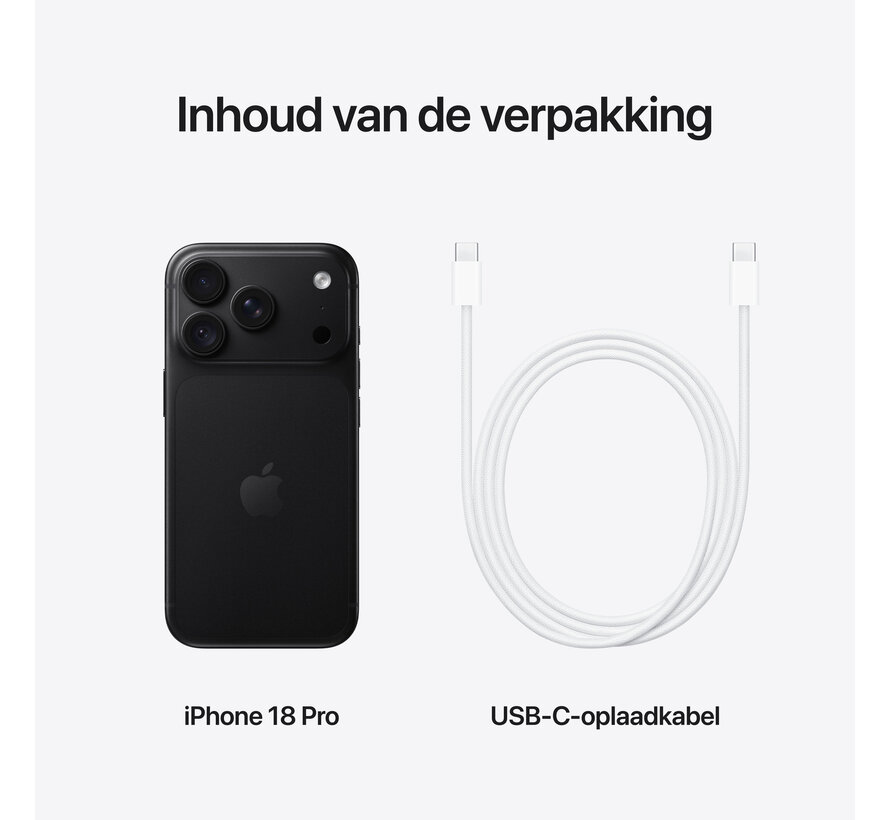 Apple iPhone 18 Pro 512GB Zwart