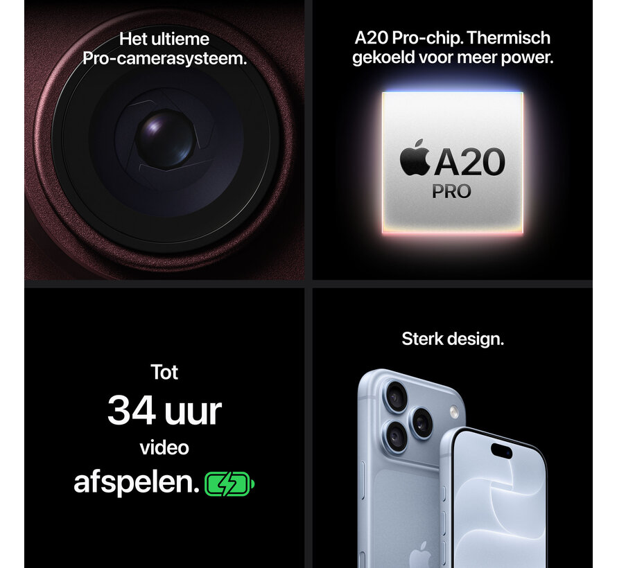 Apple iPhone 18 Pro 256GB Zwart