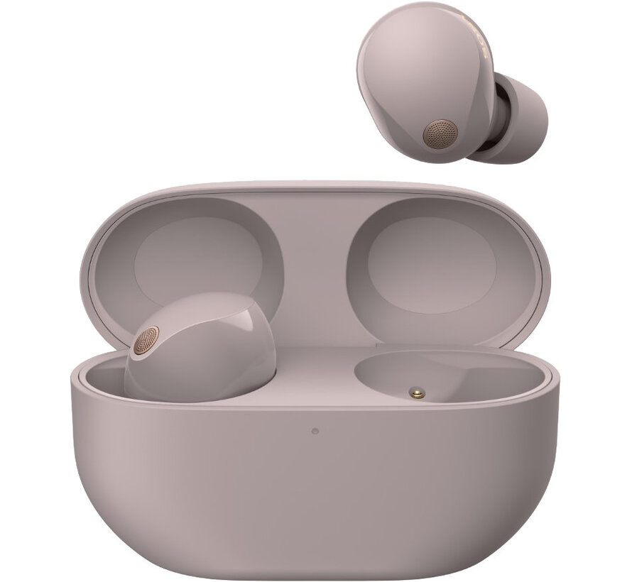 Sony WF-1000XM5 Smoky Pink Roze – volledig draadloze oordopjes met noise cancelling en oplaadcase