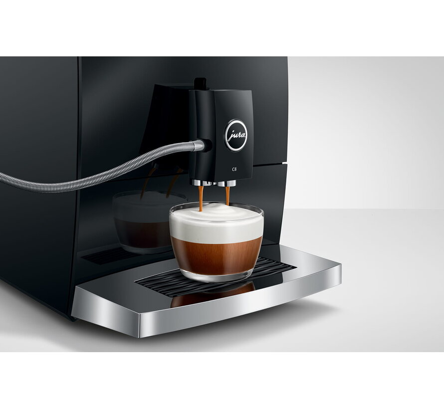 JURA C8 Piano Black (EA) Volautomatische Koffiemachine