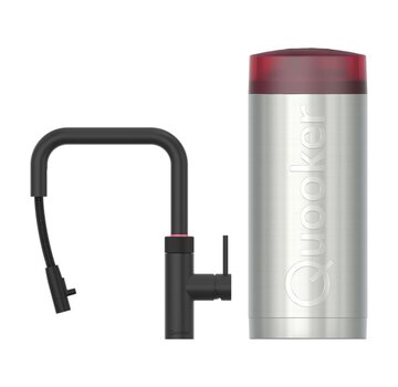 Quooker Flex Square Zwart met COMBI+ Boiler