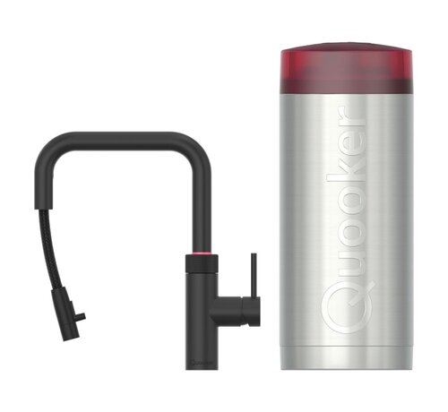 Quooker Flex Square Zwart met COMBI+ Boiler