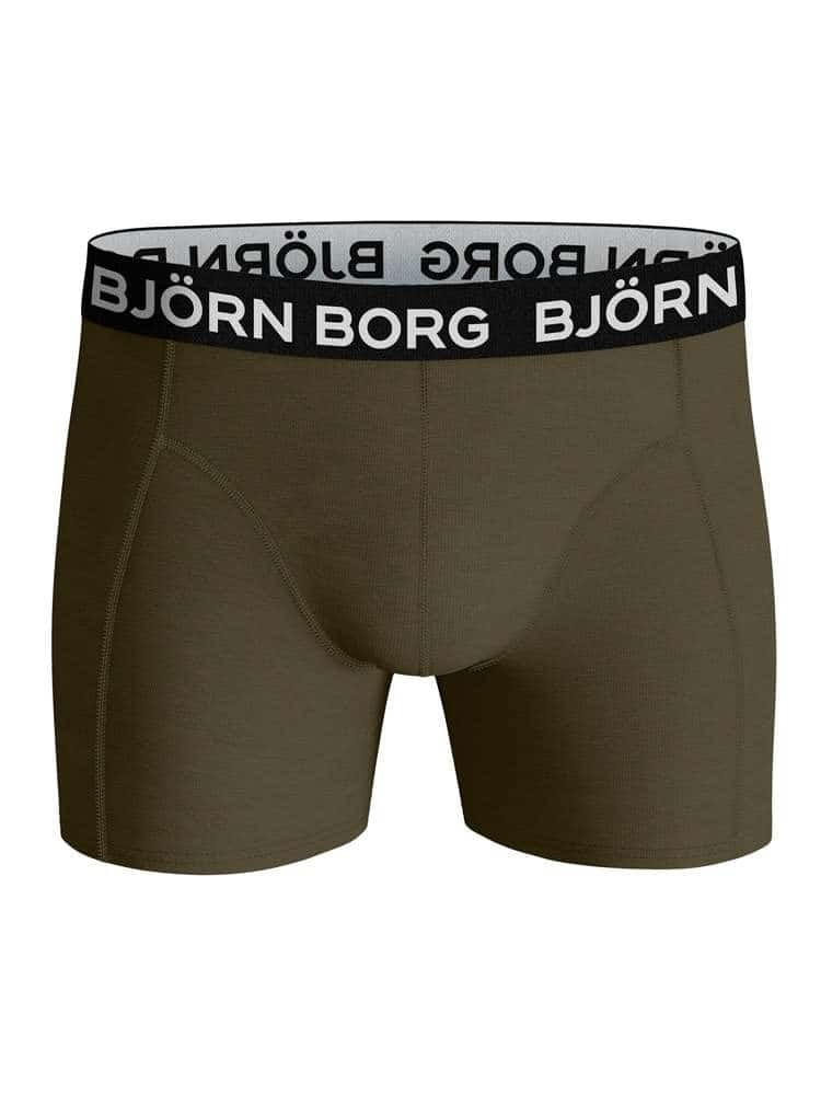 Bjorn Borg - Heren - 2-pack Boxershort - Donkergroen, Zwart - M