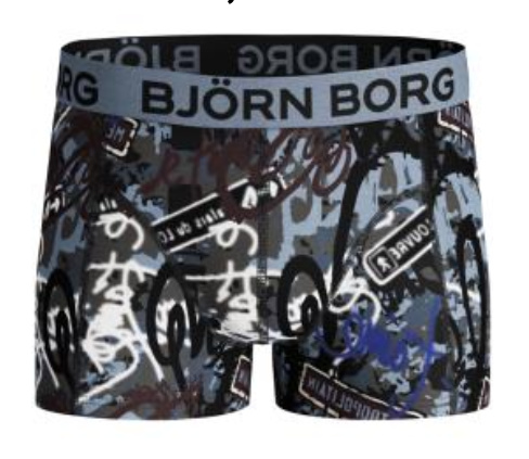 Bjorn Borg Jongens Boxershort 1 Pack Street Art maat 122-128