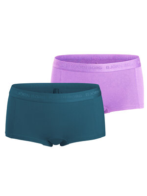 Bjorn Borg Meisjes Minishorts 2-Pack – Paars/Groen
