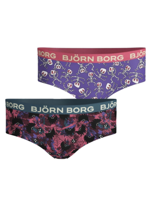 Bjorn Borg Meisjes Hipster 2-Pack – Halloween Glow