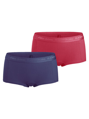 Bjorn Borg Meisjes Minishorts 2-Pack – Rood/Blauw