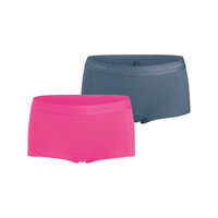 Meisjes Minishorts 2-Pack – Roze/Grijs