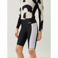 Stripe Biker Short Zwart-Wit