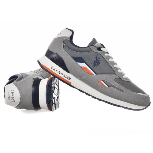 U.S. Polo Assn. U.S. Polo Assn. Tabry Heren Sneaker Grey/Navy