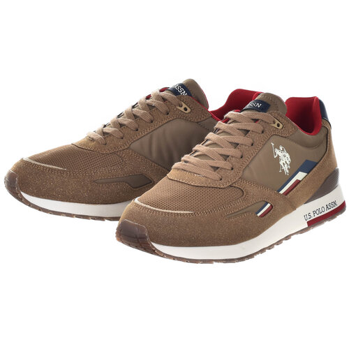 U.S. Polo Assn. U.S. Polo Assn. Tabry Heren Sneaker Taupe/Brown