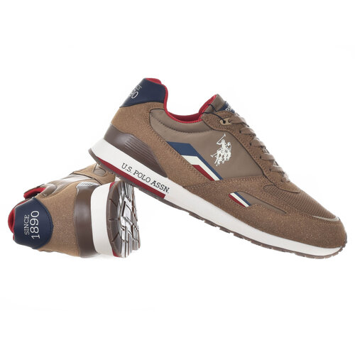 U.S. Polo Assn. U.S. Polo Assn. Tabry Heren Sneaker Taupe/Brown