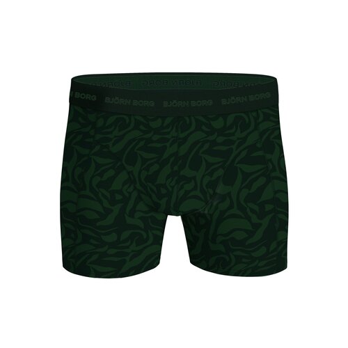 Bjorn Borg Björn Borg Cotton Stretch Boxershorts 3-Pack – Zwart, Donkergroen & Print