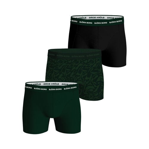 Bjorn Borg 3-Pack Zwart & Groenprint Bjorn Borg 3-Pack Zwart & Groenprint