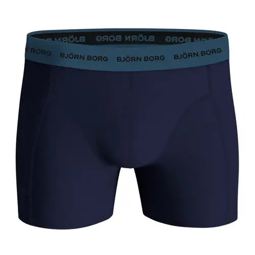 Bjorn Borg Björn Borg Cotton Stretch Boxershorts 3-Pack – Zwart, Donkerblauw & Bladerenprint
