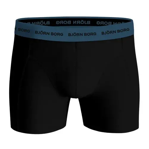 Bjorn Borg Björn Borg Cotton Stretch Boxershorts 3-Pack – Zwart, Donkerblauw & Bladerenprint