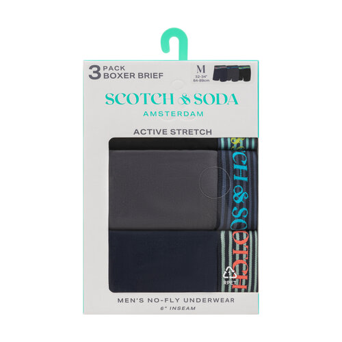 Scotch&Soda Scotch & Soda Active Stretch Boxer Briefs 3-Pack – Performance Fit