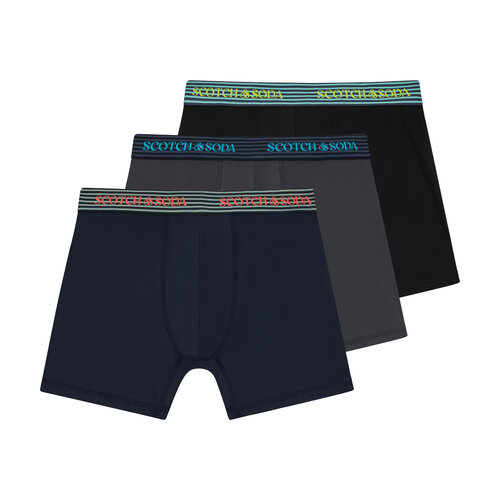 Scotch&Soda Active Stretch Boxer 3-Pack – Multi Scotch&Soda Active Stretch Boxer 3-Pack – Multi
