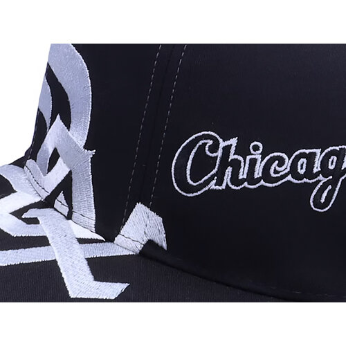 Twins Enterprise Chicago White Sox Big Text MLB Vintage Black/Grey Snapback