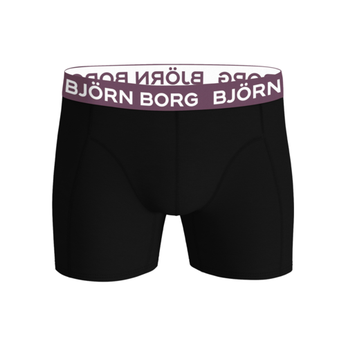 Bjorn Borg Björn Borg 3-Pack Boxershorts Cotton Stretch – Zwart/Logoband