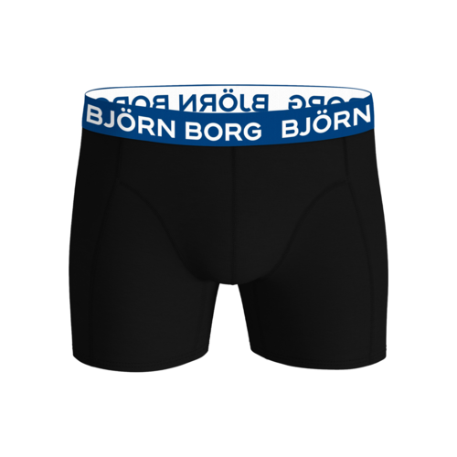 Bjorn Borg Björn Borg 3-Pack Boxershorts Cotton Stretch – Zwart/Logoband