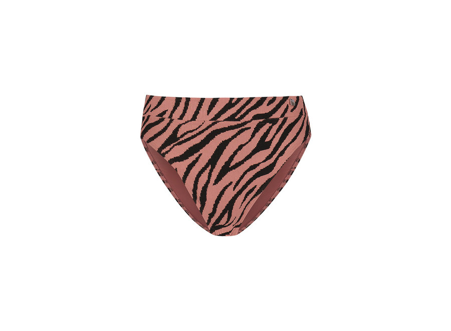 Rose Zebra Slip High