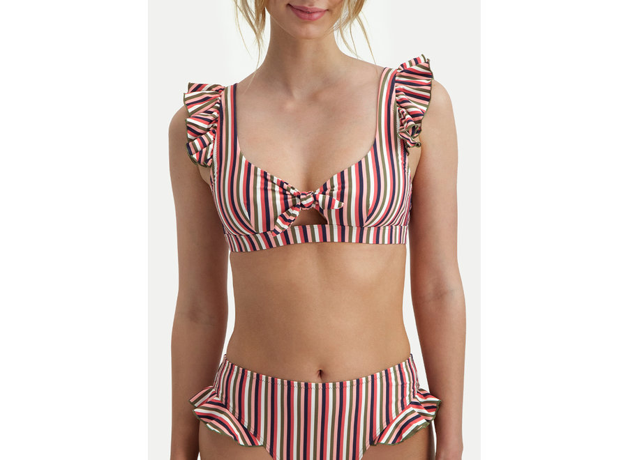 Sassy Stripe Bikini Top B-cup