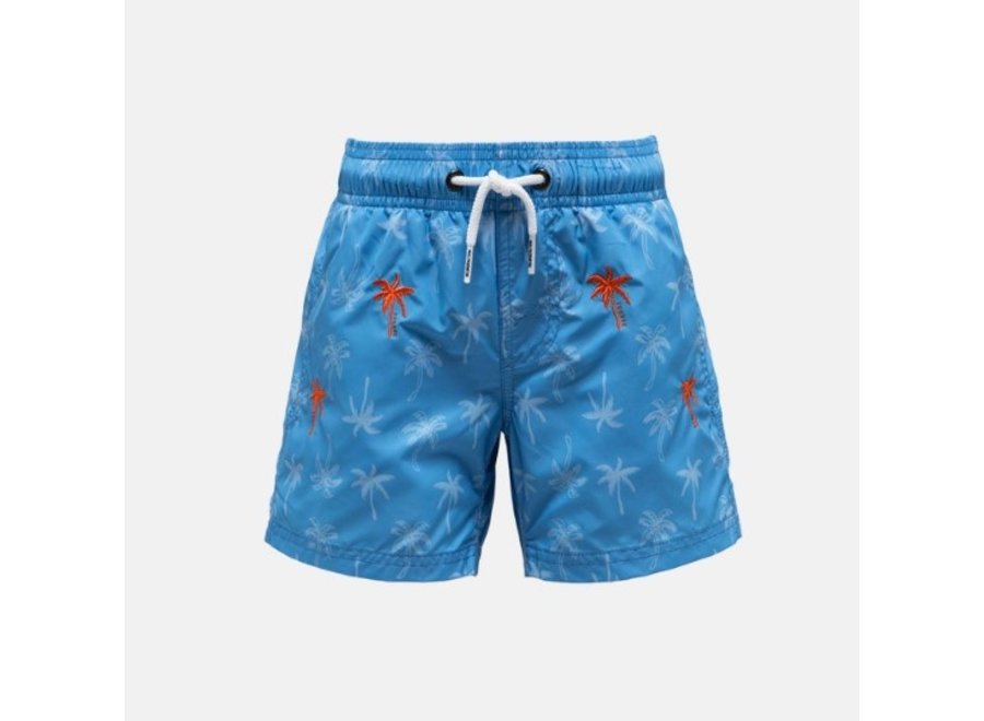 Swim Trunks Printed Maya Blue